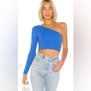 Superdown Karol ribbed one shoulder top